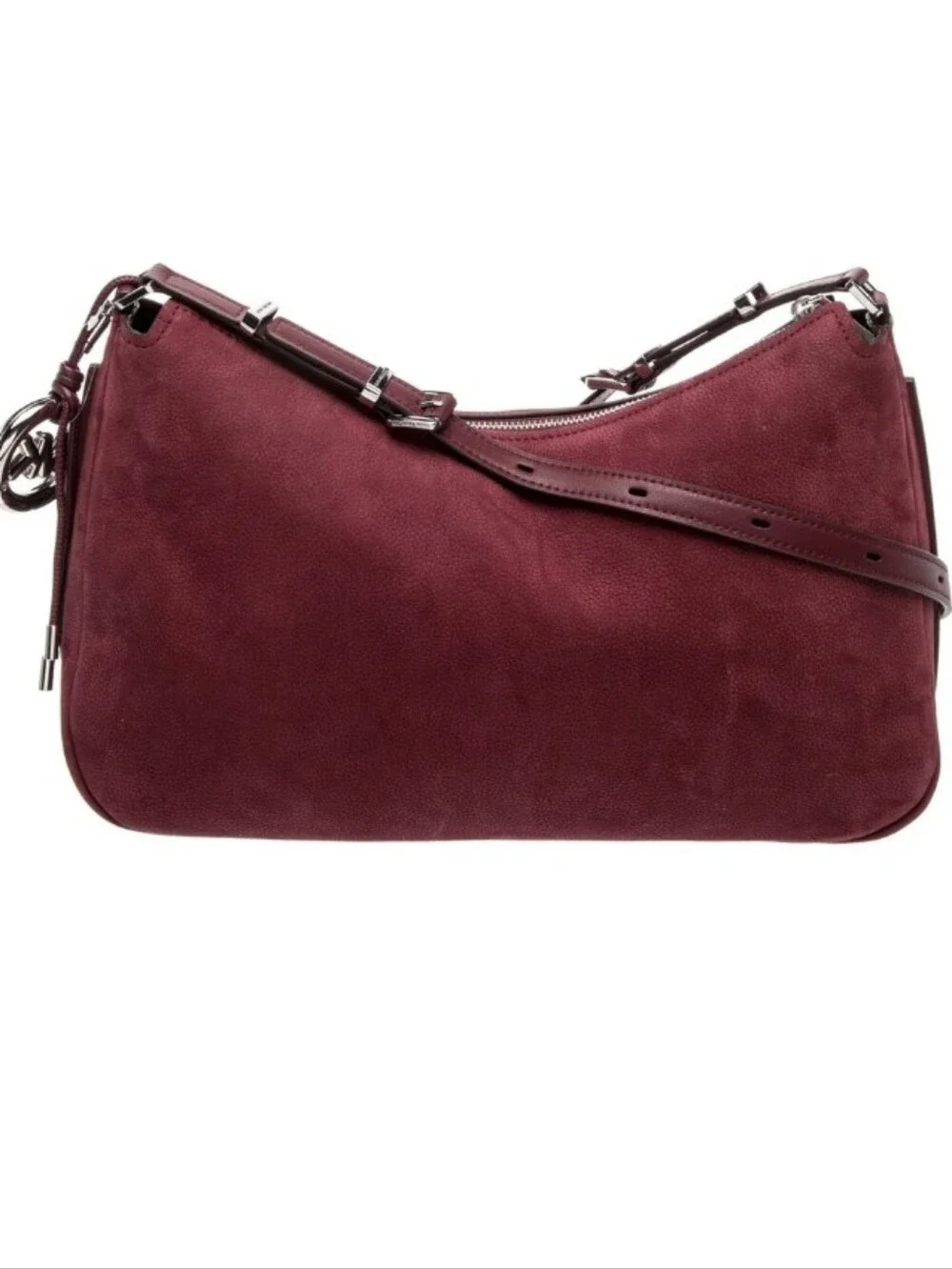 Michael Kors Suede Shoulder Bag in Deep Wine NWT Gorgeous Bag!
